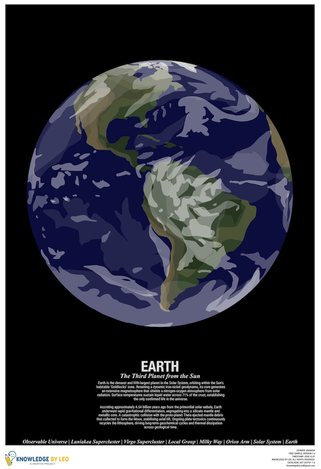 Planet Earth | A3 poster | Digital Download