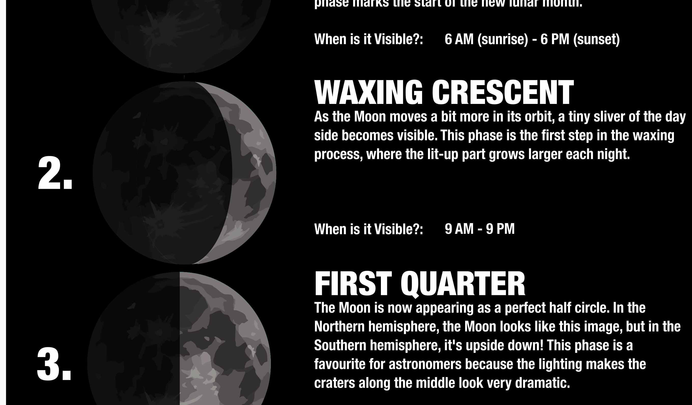 Lunar Phases, Cycle | Classroom Decoration, Wall Poster | Level 2
